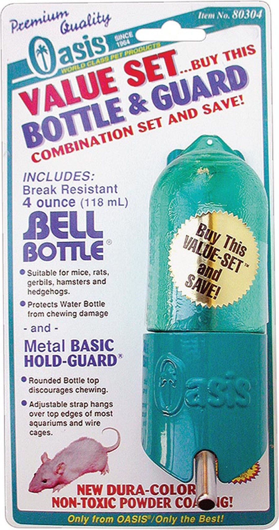 Oasis Bell-Bottle with Basic HoldGuard for Small Animals