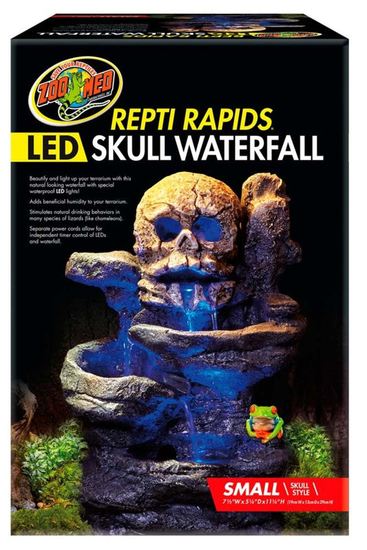 Zoo Med Repti Rapids LED Skull Waterfall