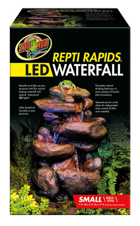 Zoo Med Repti Rapids LED Rock Waterfall