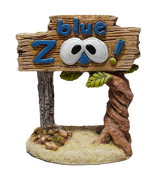 Hikari USA Weird Waters Blue Zoo Sign Resin Ornament