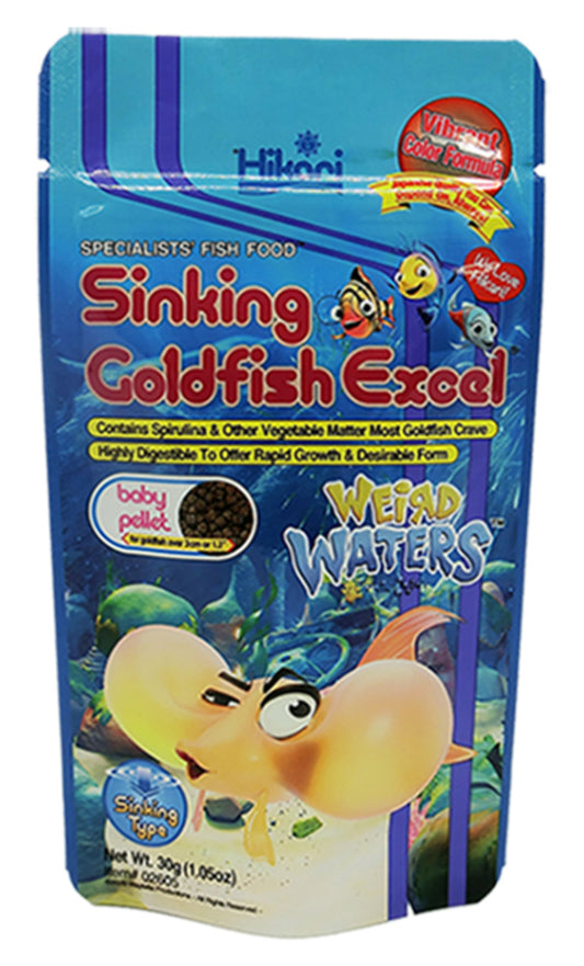 Hikari USA Weird Waters Sinking Goldfish Excel Fish Food