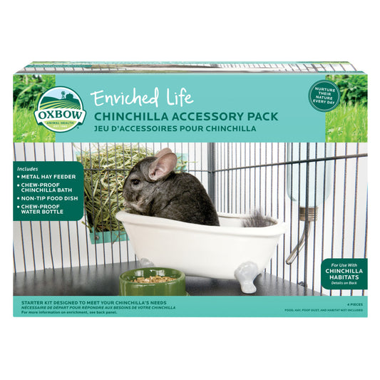 Oxbow Animal Health Enriched Life Chinchilla Accessory Pack Starter Kit