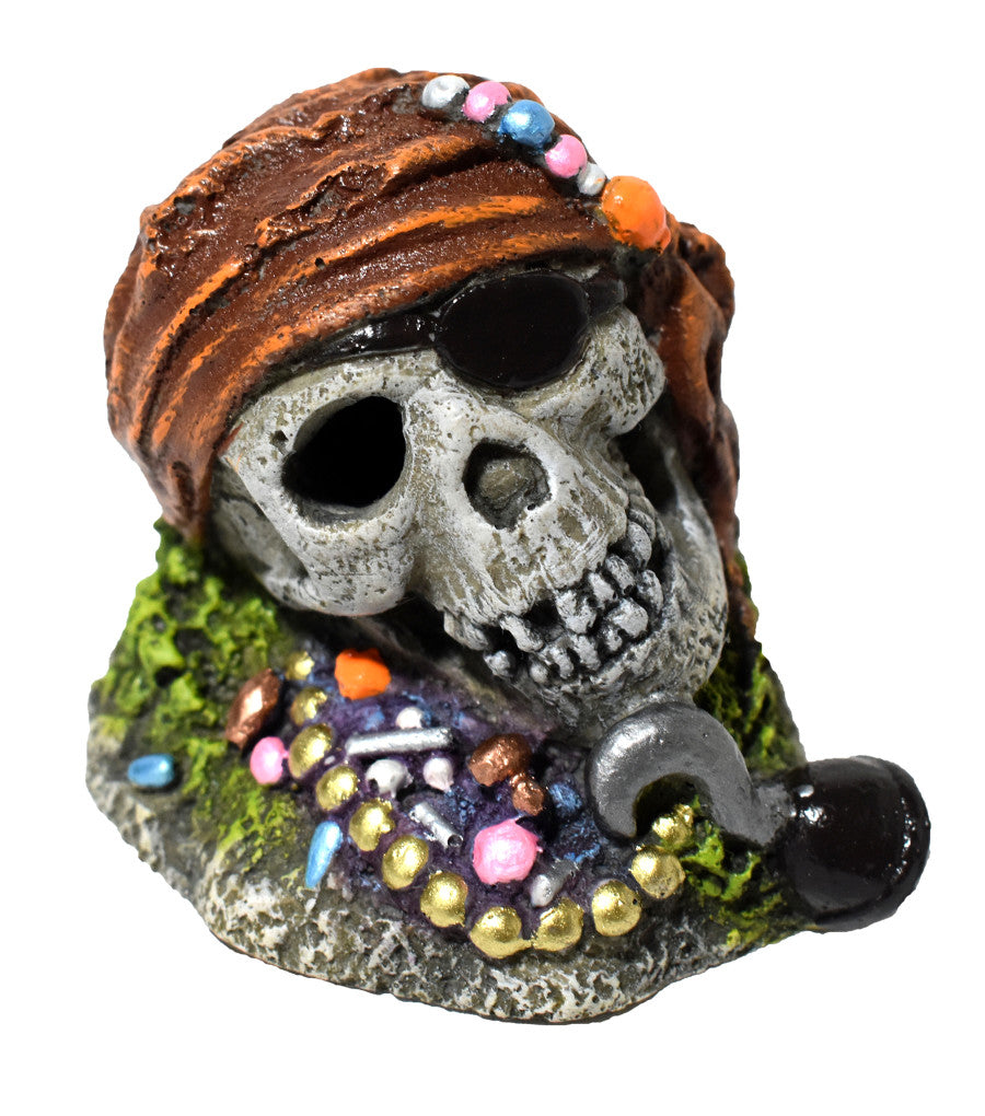 Hikari USA Pirate Skull w/Treasure Resin Ornament