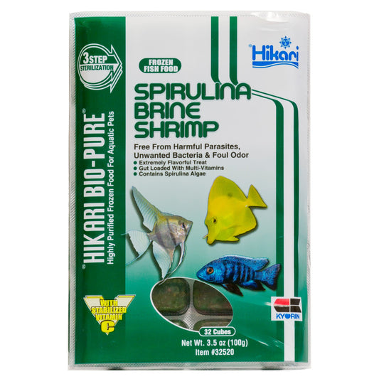 Hikari USA Bio-Pure Spirulina Brine Shrimp Frozen Fish